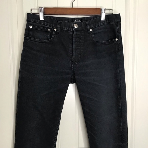 A.P.C. Petit Standard Jean Droit Etroit in Black. - Picture 3 of 11